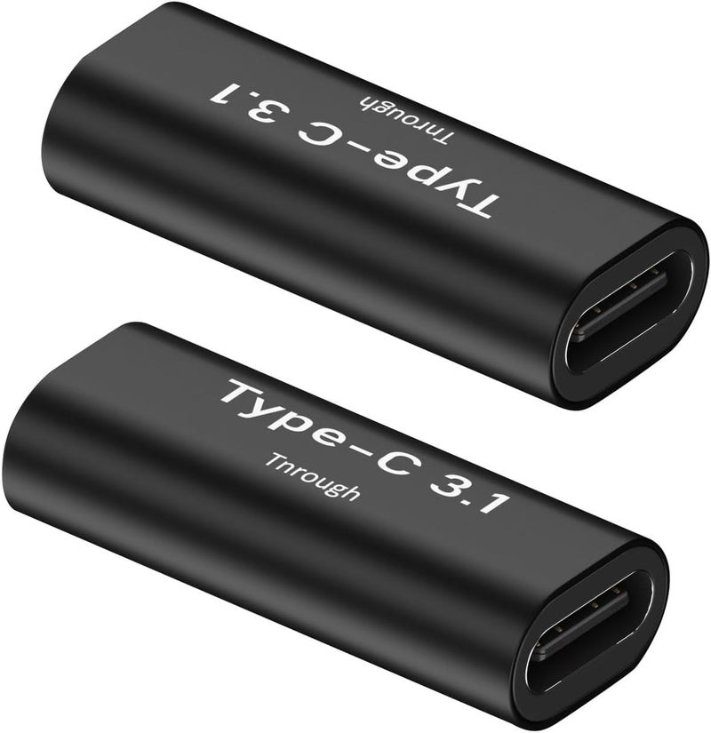 Pastall 10 حزمة محول USB C أنثى إلى أنثى. موسع USB C. موصل USB C يدعم نقل البيانات حتى 10 جيجابت في الثانية وشحن سريع 100 واط. متوافق مع Thunderbolt 4/3 يدعم فيديو 8K@60Hz. - Image 2